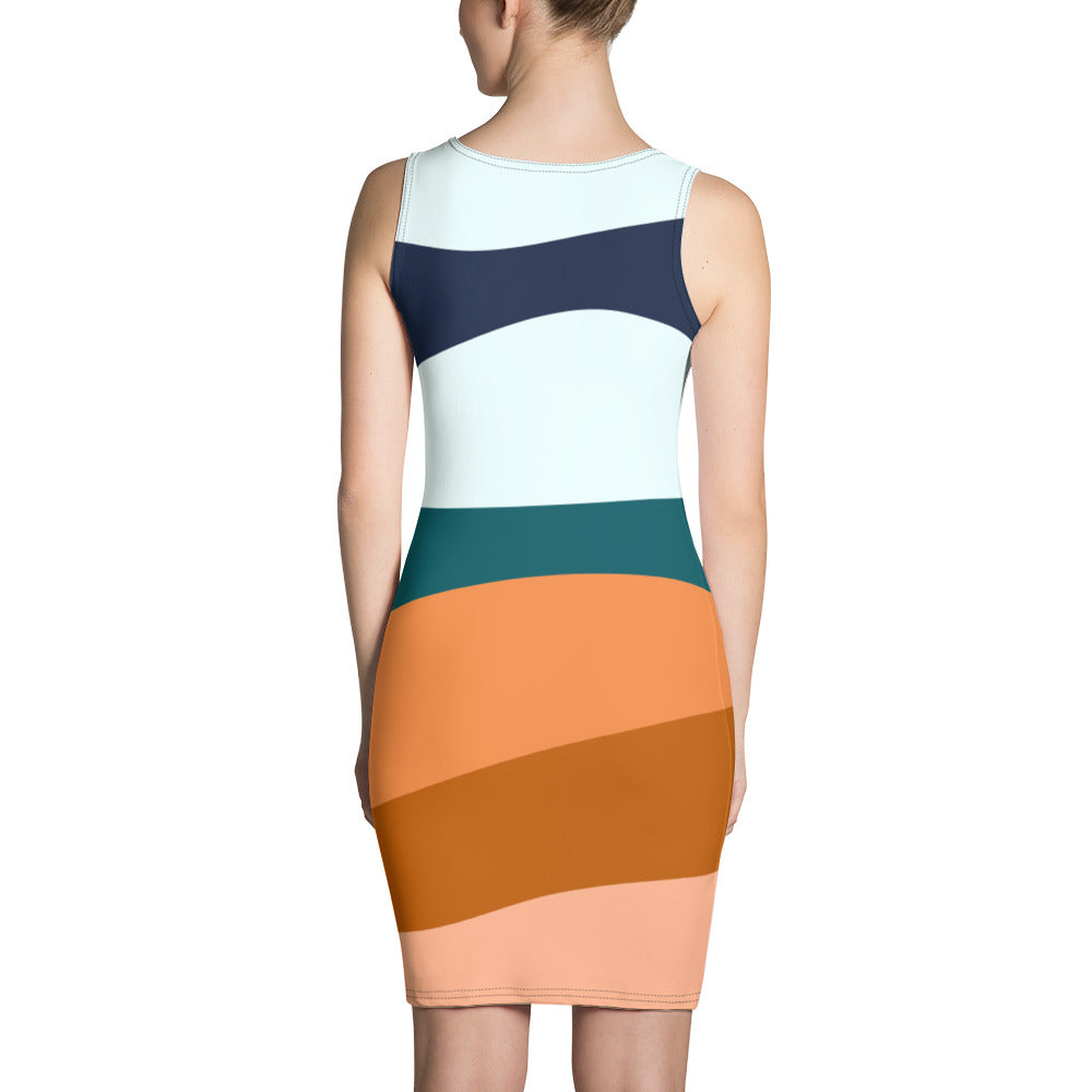 Wave Fitted Dress